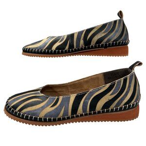 L'Artiste Spring Step Animal Print Slip-On Comfort Ballet Flats Shoes EU 37